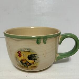Gibson Royal Rooster Hand Painted Stoneware Mug